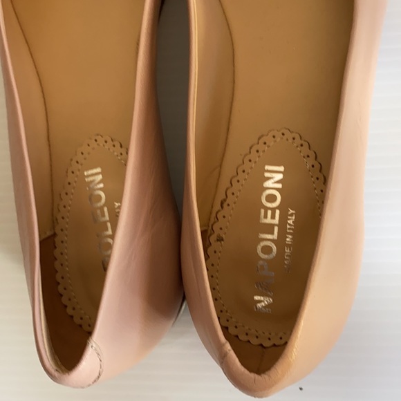 Napoleoni blush pink leather ballet flats. Made in Italy. Size 38.5 - Picture 4 of 9